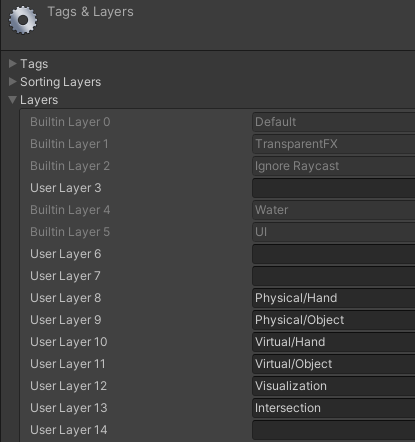 layer setup