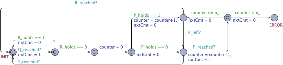 Bounded existence state after Q until R