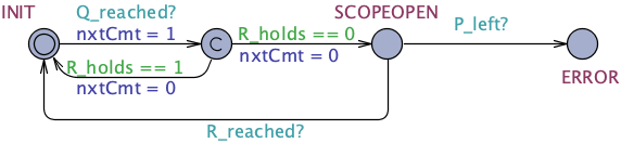 Universality state until untimed